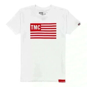 The Marathon Clothing White T-Shirt with Red TMC Logo. Small. NWT